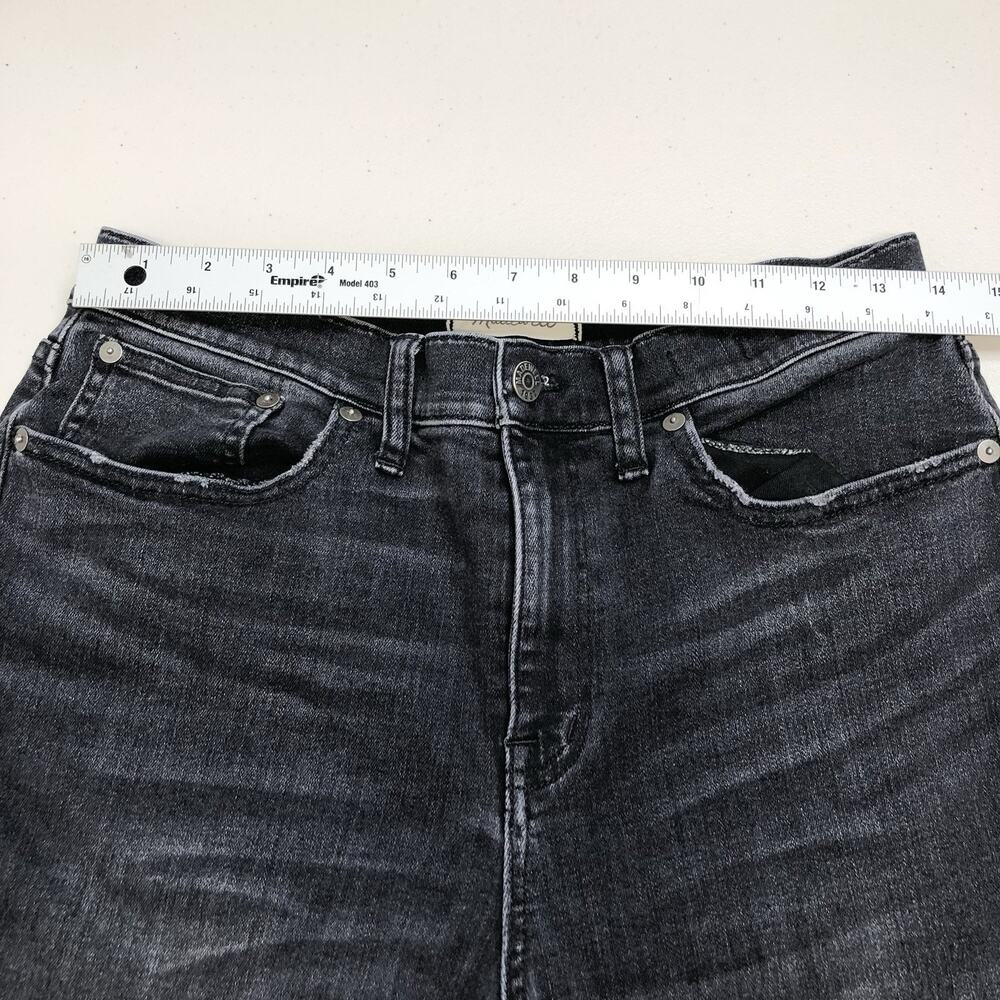Madewell Cruiser Straight Jeans Women's Size 29 Black Zip Fly - Picture 3 of 11